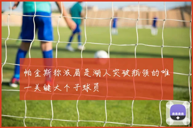 帕金斯称浓眉是湖人突破瓶颈的唯一关键大个子球员